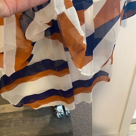 [kenzo] archive pleated high- low hem blouse. #7 - Picture 4 of 12